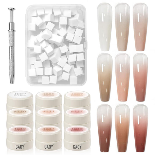 GAOY kit front open showing organized gels and tools for easy use