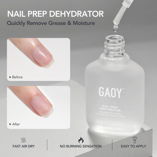 GAOY bottle label close-up highlighting acid-free primer details