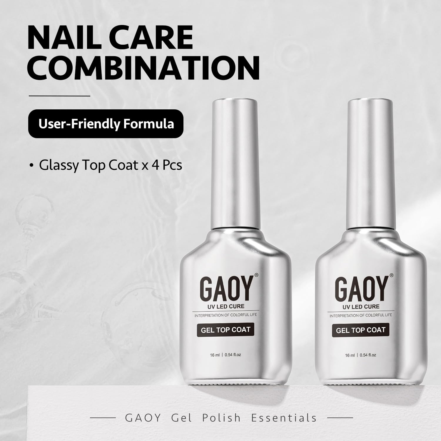 GAOY label and brushed chrome bottle detail highlighting premium stainless-steel look