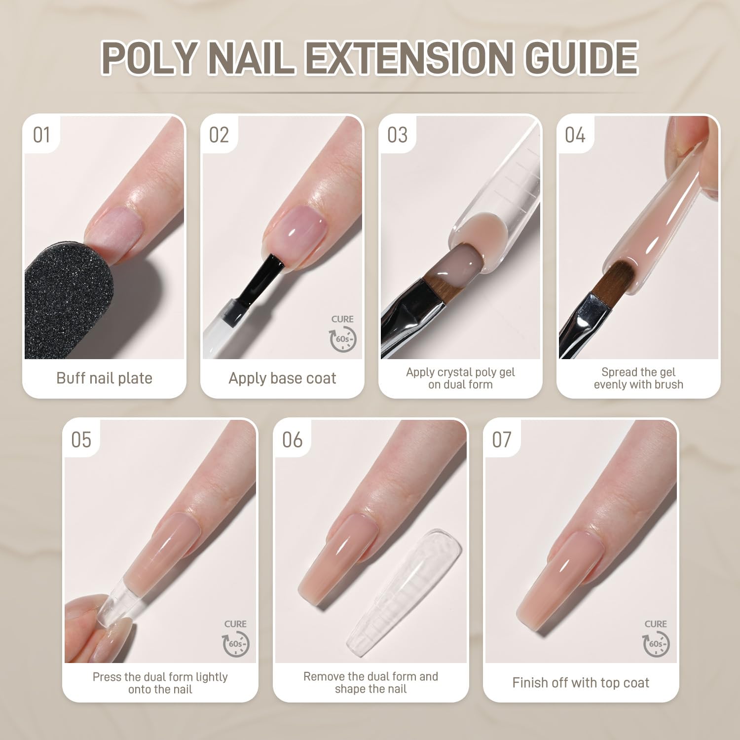 GAOY product in a home manicure setup demonstrating salon-quality results