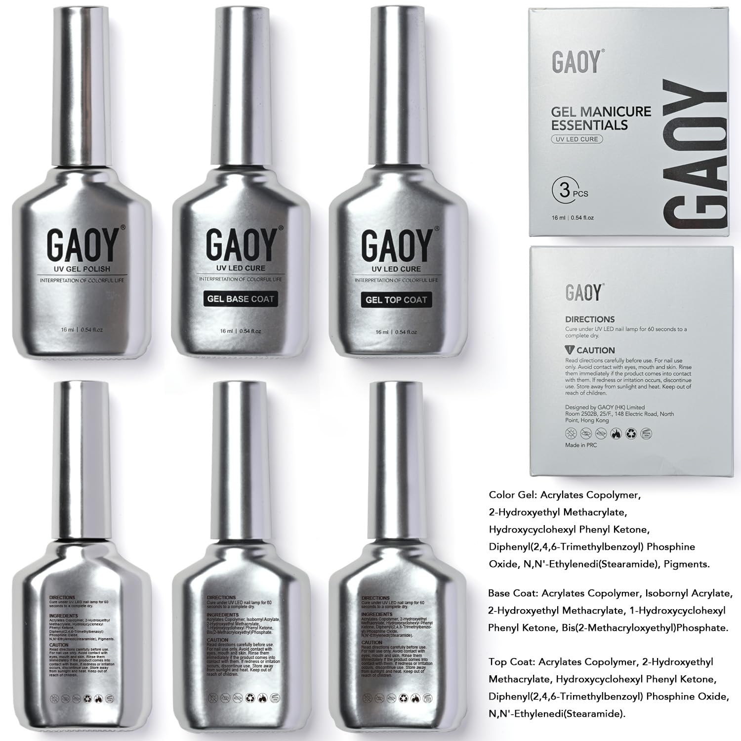 GAOY manicured hands in lifestyle scene showing glossy black finish