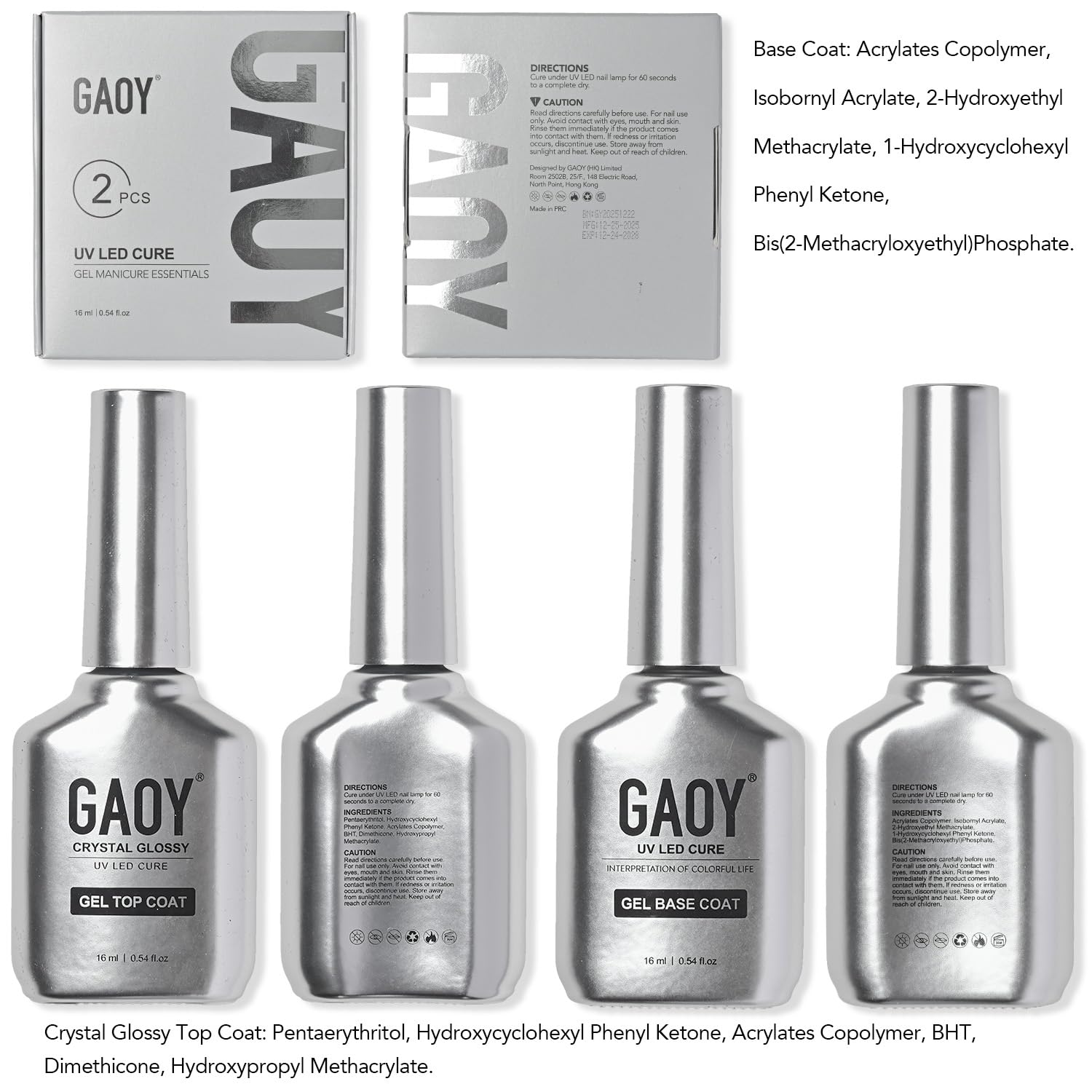 GAOY manicure in a home setting showing salon-quality glossy finish and low odor benefit