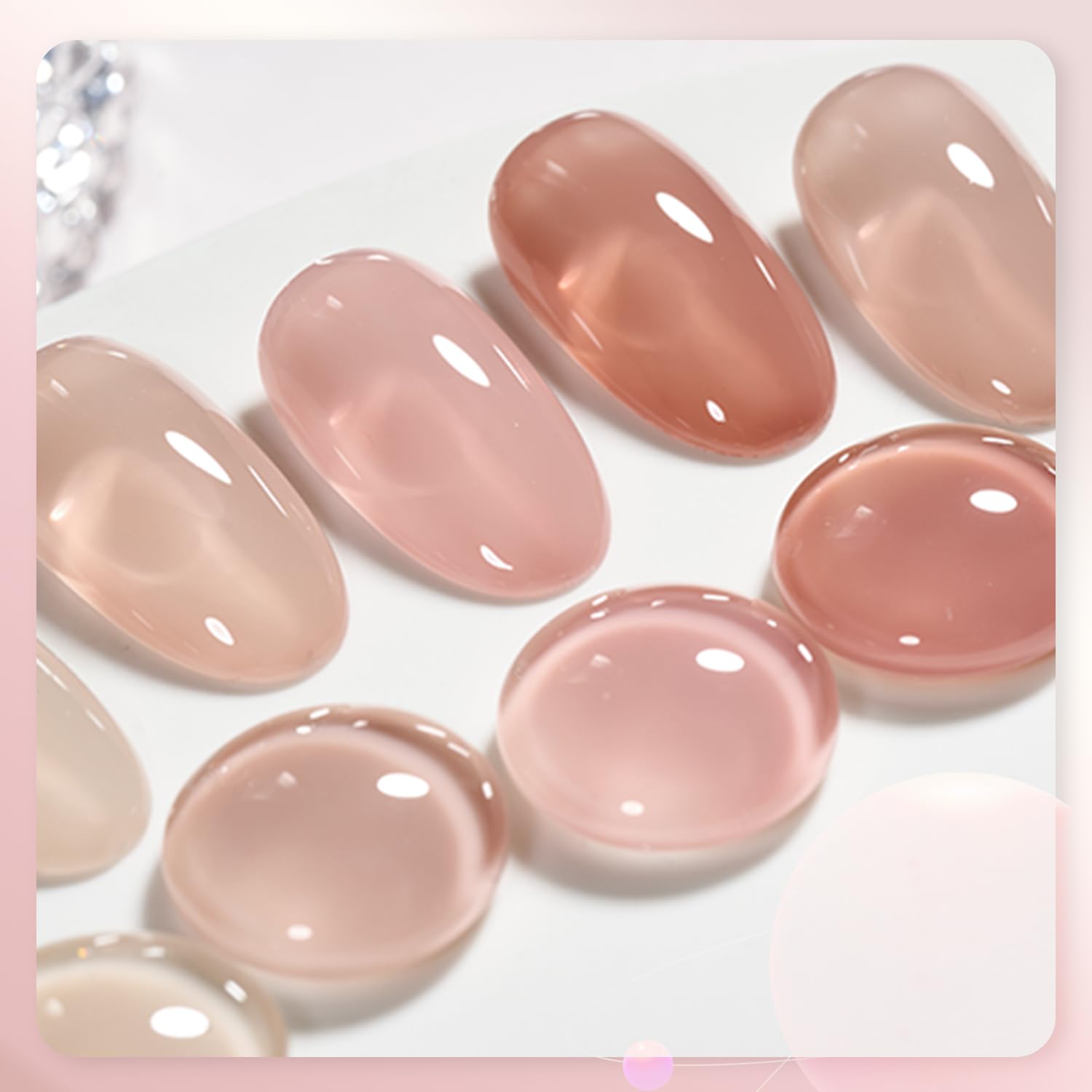 GAOY lifestyle manicure setting showing finished nails and salon-quality appearance