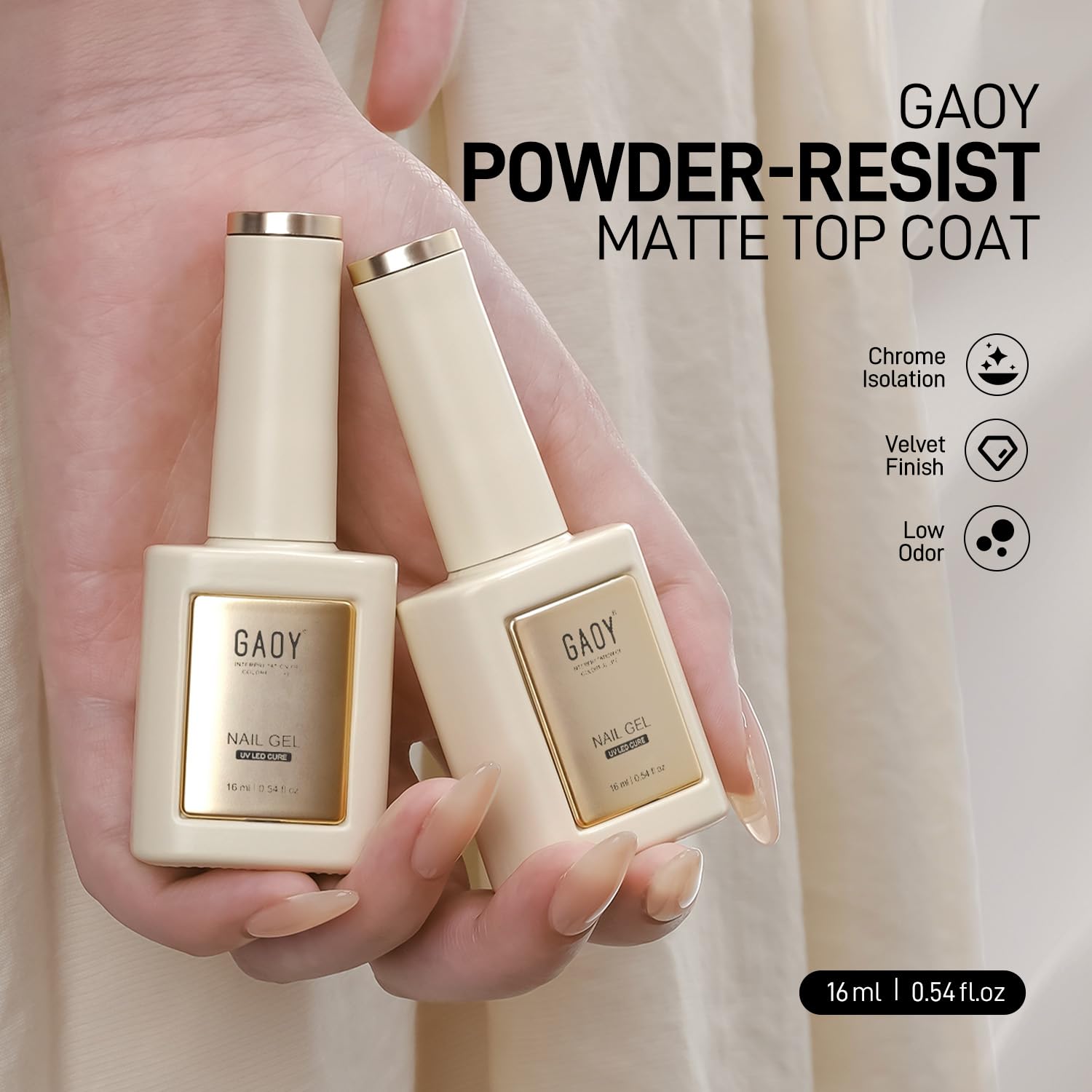 GAOY manicure lifestyle setting showing salon-ready long-lasting wear