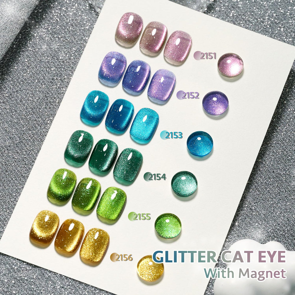 GAOY finished manicure lifestyle shot showing sparkling holographic nails for events