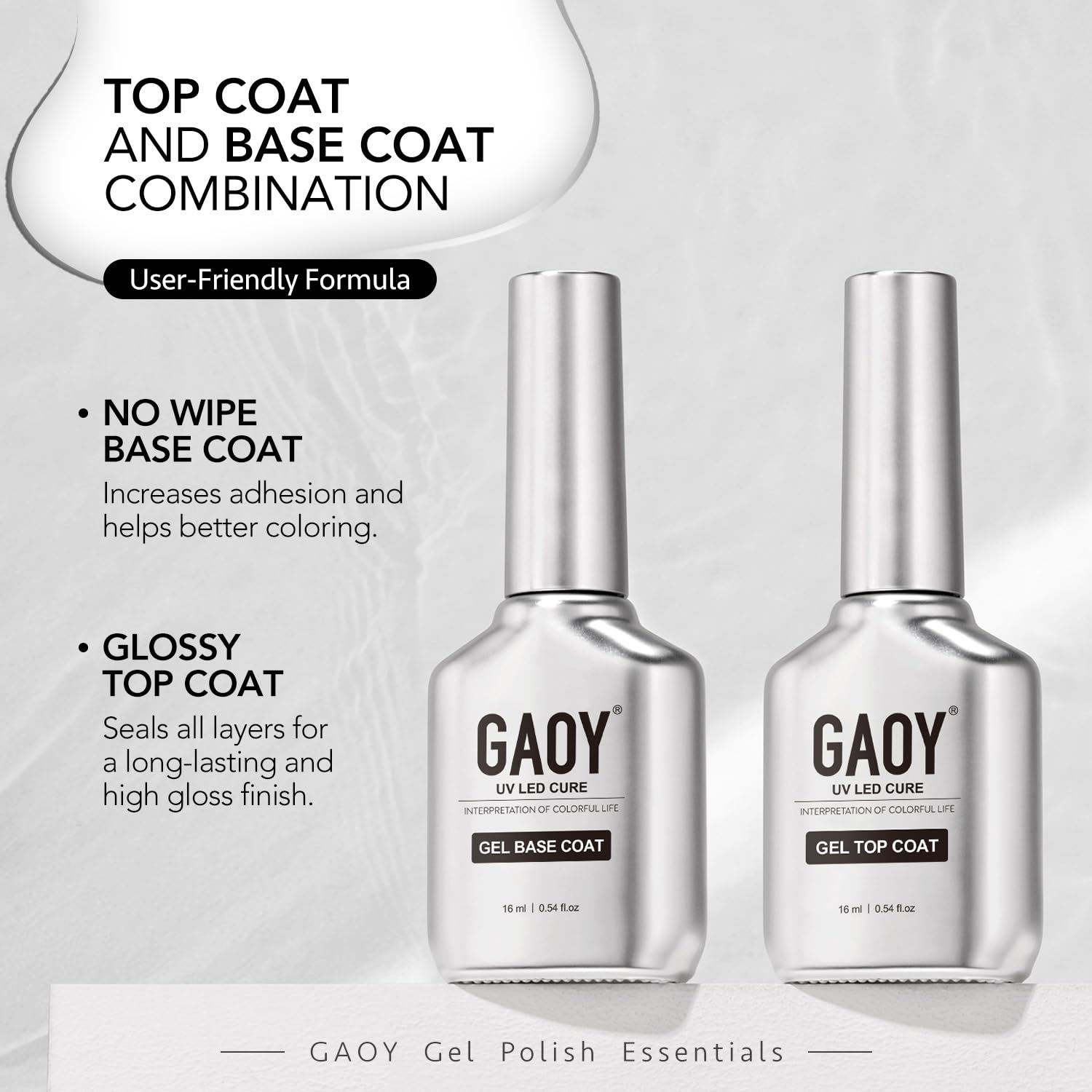 GAOY set on a manicure station with tools to highlight professional results