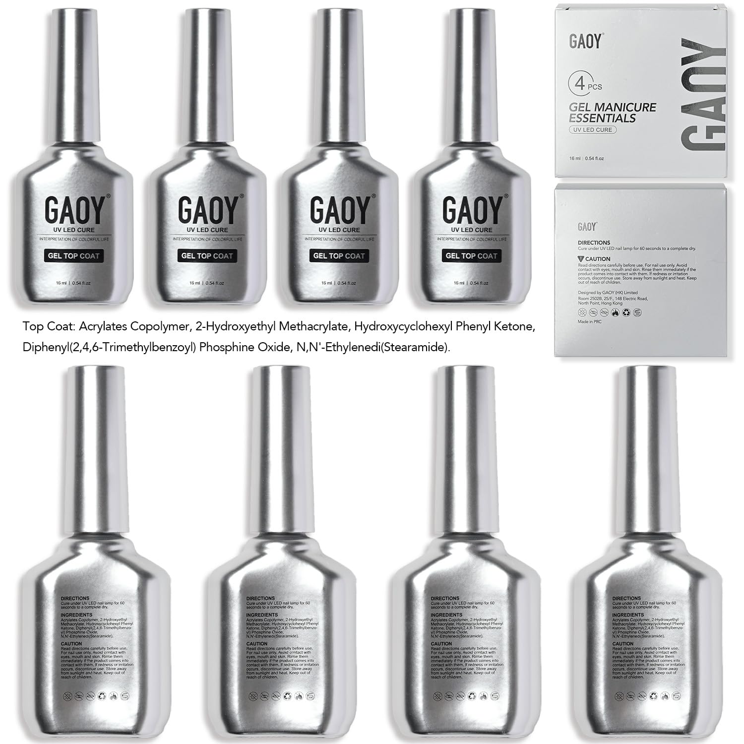 GAOY set on manicure table in lifestyle shot showing salon-quality finish at home