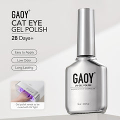 GAOY finished manicure on table setting showing glossy, salon-quality results