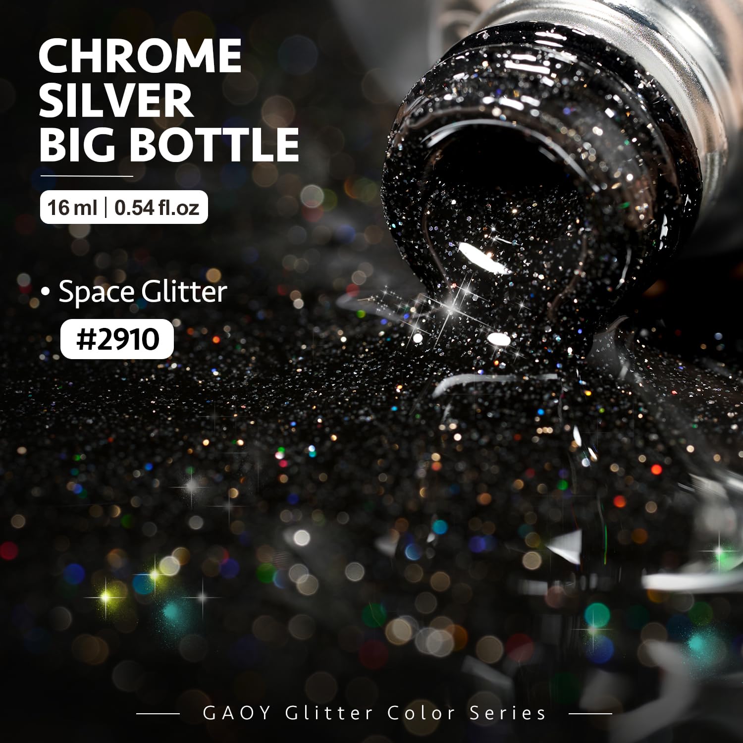 GAOY finished nails at a party showcasing durable glossy sparkle