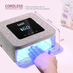GAOY lamp on manicure table at party showing professional-looking presentation