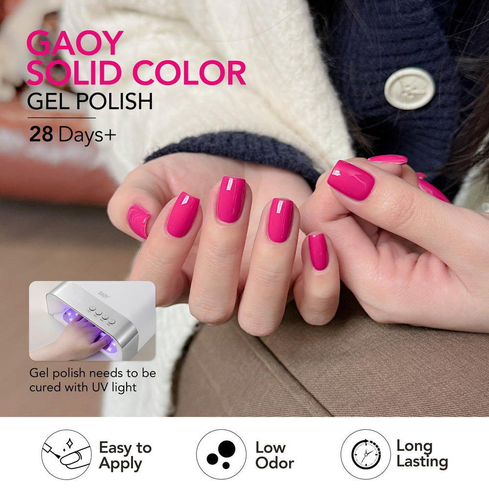 GAOY lifestyle salon station staged for DIY mani showing professional results benefit