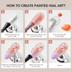 GAOY lifestyle manicure scene showcasing finished chrome nails and glossy result