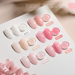 GAOY lifestyle soft manicure on model showcasing sheer natural enhancement