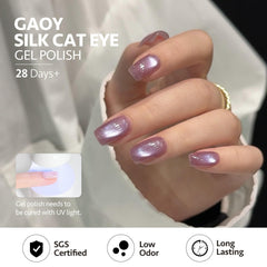 GAOY polished nails in studio setting showing reflective sparkle and salon-quality benefit