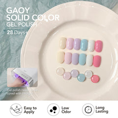 GAOY set staged on a manicure table, showing kit convenience for at-home sessions benefit