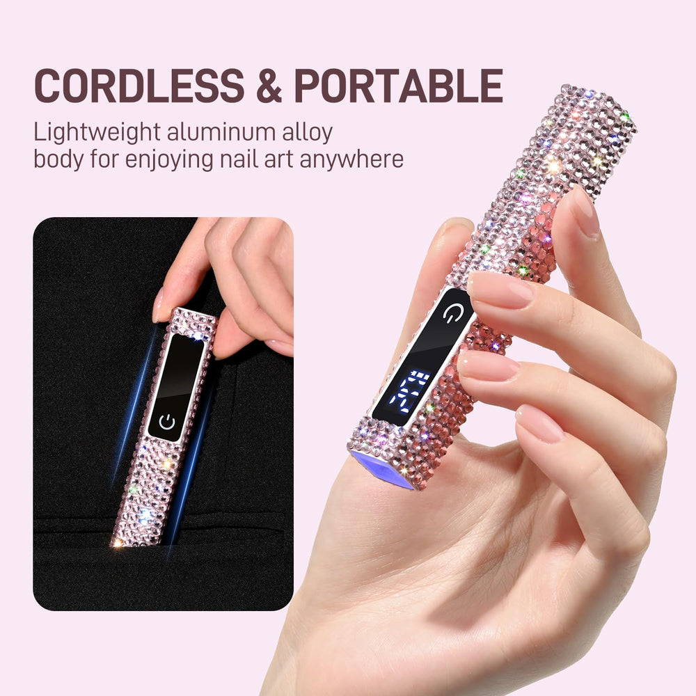 GAOY placed in travel pouch lifestyle scene showing on-the-go manicure readiness