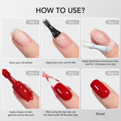 GAOY used during nail art in a home setting, speeds tidy, professional results