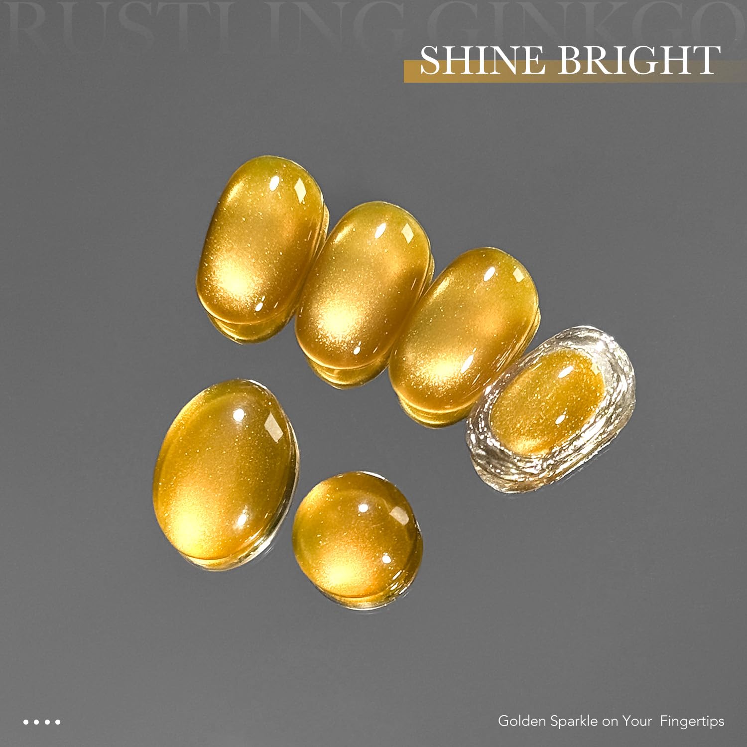 GAOY magnet in use over nail to form cat-eye stripe benefit visible reflective band