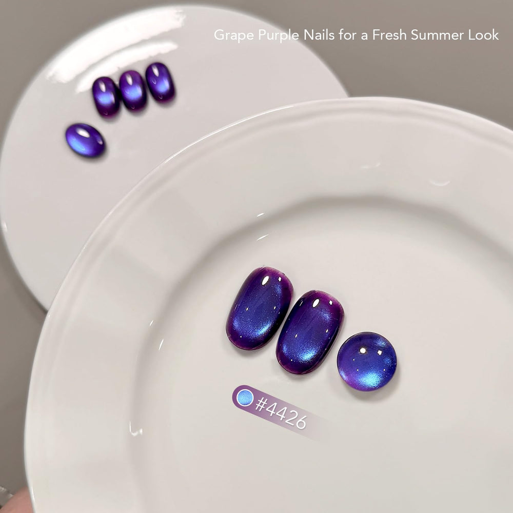 GAOY magnet held above nail demonstrating cat-eye stripe for customizable patterns