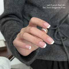 GAOY manicure in use on hand model illustrating easy application and salon-quality look