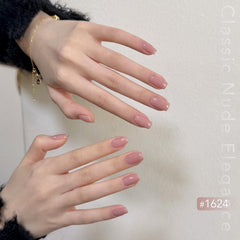 GAOY manicure in use demonstrating subtle neutral look and wearable style