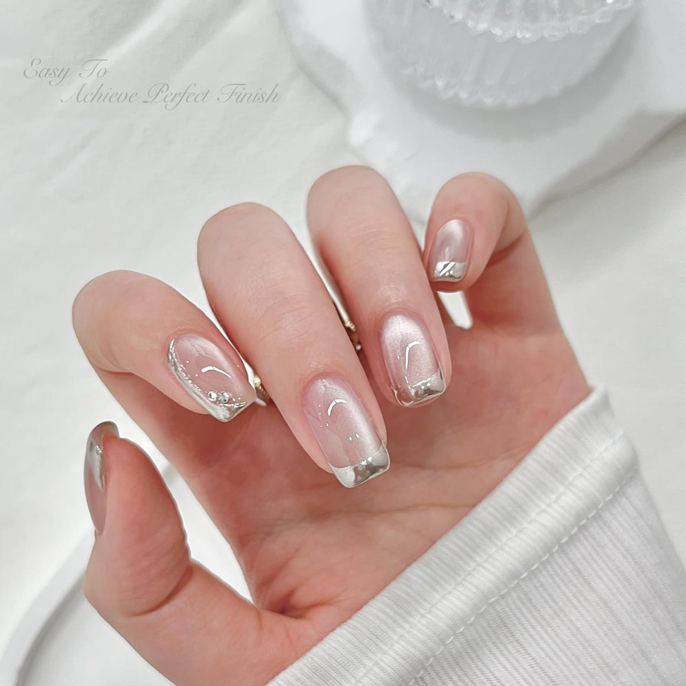GAOY matte top coat used with chrome powder preserving sharp detail and matte contrast