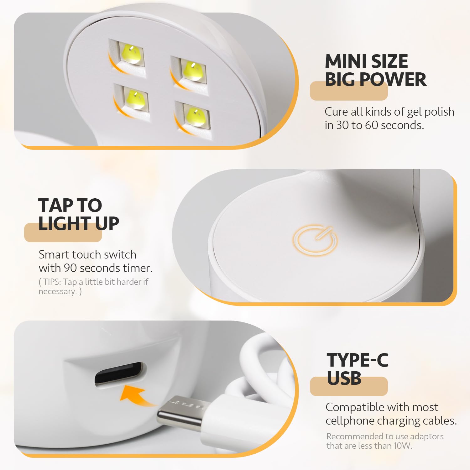 GAOY held in hand to show compact size and easy portability