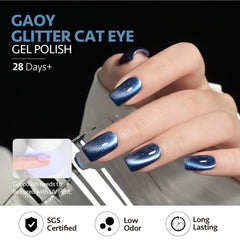 GAOY close-up of cat-eye stripe showing reflective depth benefit