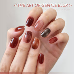 GAOY blooming nail art in use with tools showing creative marbling benefit