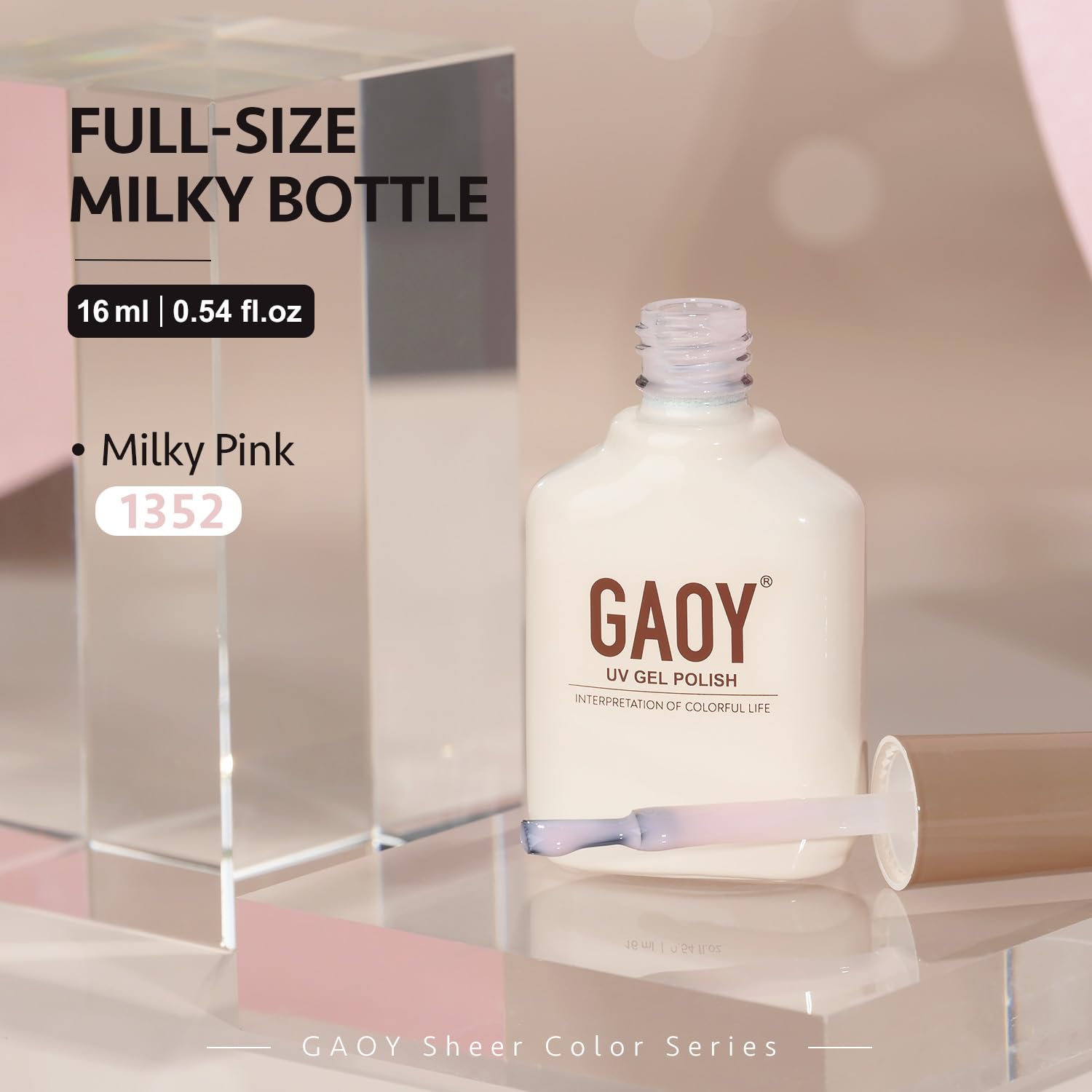 GAOY layered nail art showing depth and customizable opacity benefit
