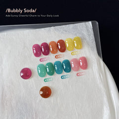 GAOY layered sheer gradient nail art demonstrating mix-and-match customization