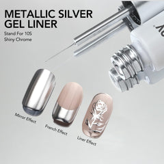 GAOY in-use image painting French tip showing control and clean professional finish