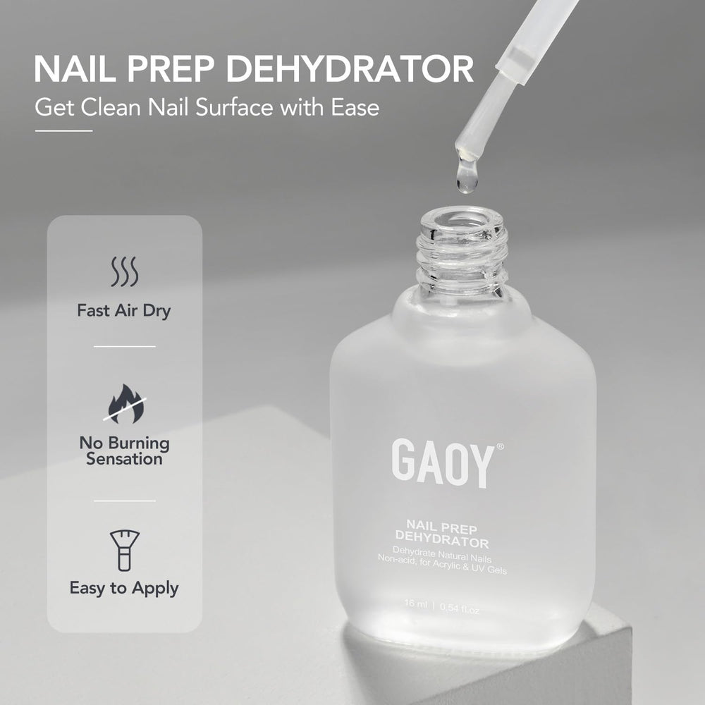 GAOY droplet detail on nail wipe showing fast-drying action benefit