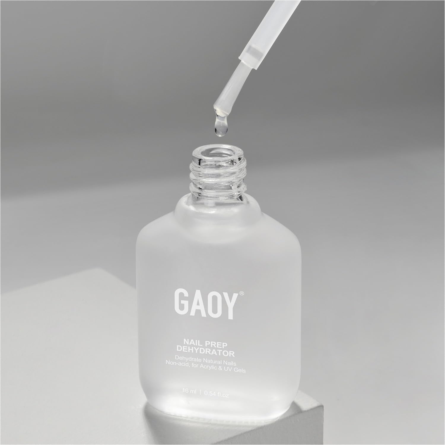 GAOY front bottle view showing compact 16ml size and clear labeling benefit