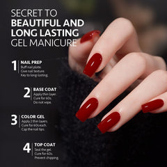 GAOY manicure in use on a salon client illustrating durable cured finish and even coverage