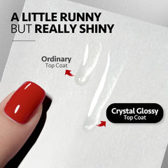 GAOY no-wipe base applied on nail swatch demonstrating tack-free cure and easier prep