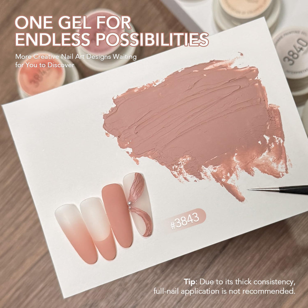 GAOY ombre nail in use with visible soft gradient and neat cured finish