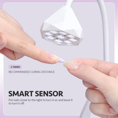 GAOY Omin-Cure LED array detail showing nine dual-source bulbs for even curing