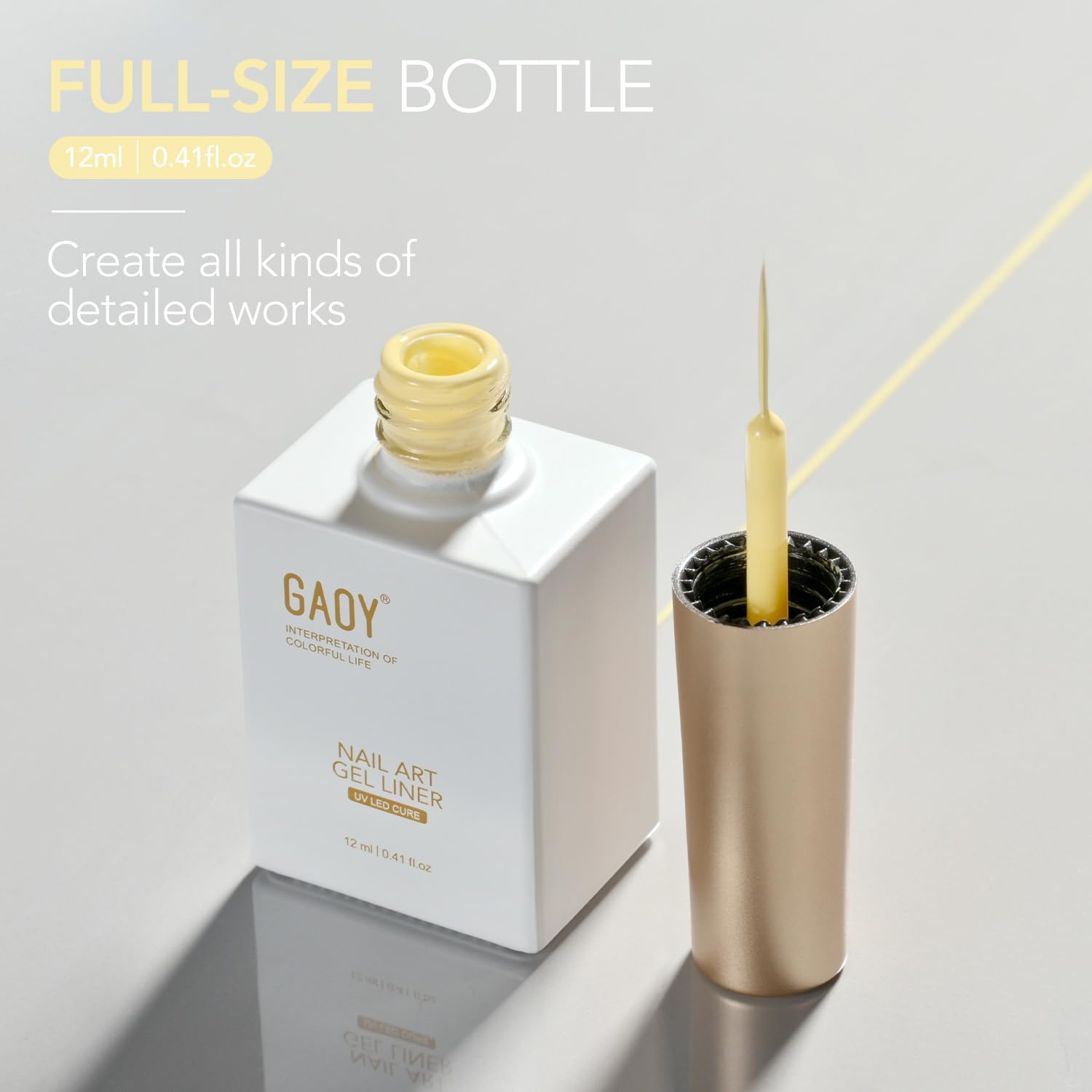 GAOY packaging label close-up highlighting compliant ingredients and safety