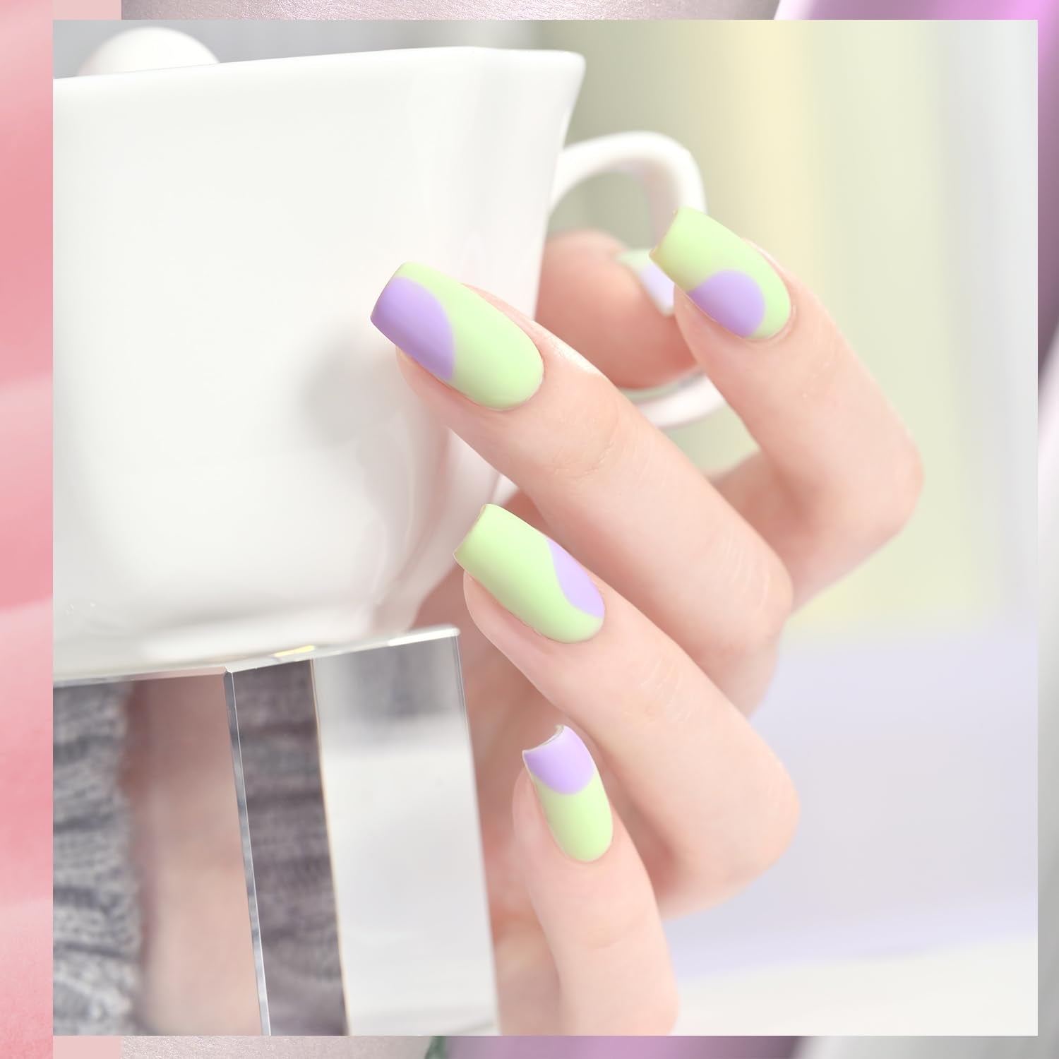 GAOY brush stroke swatches of pastel gels, smooth even pigmentation