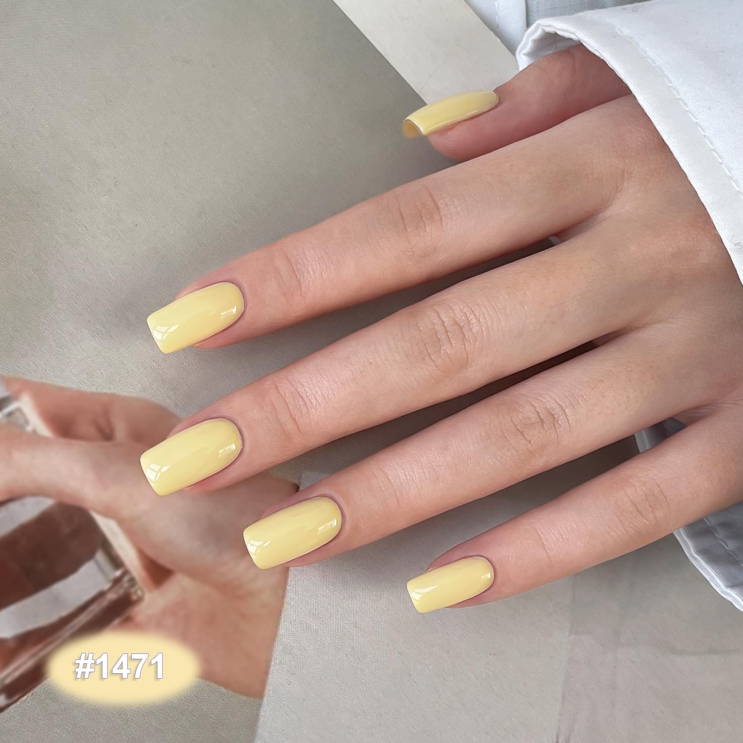 GAOY swatches on fingers displaying wearable pastel shades and finish