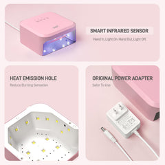 GAOY lamp interior without base creating extra space for pedicure use