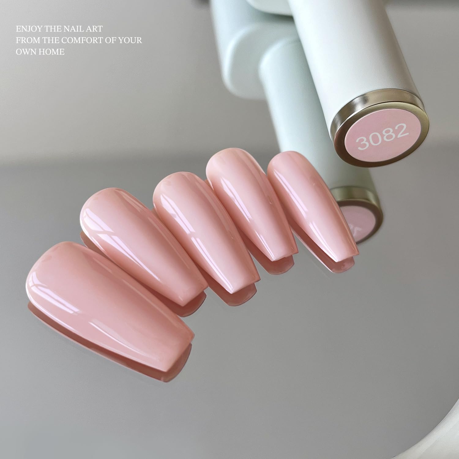 GAOY brush stroke texture of pink gel illustrating smooth application benefit