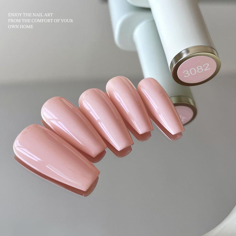 GAOY brush stroke texture of pink gel illustrating smooth application benefit