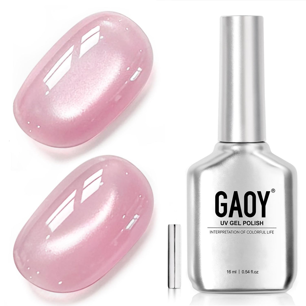 GAOY front packaging showing 16ml bottle and magnet for easy at-home use