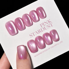 GAOY close-up of holographic gel texture highlighting reflective sparkle