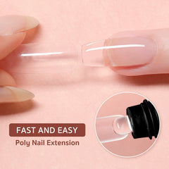GAOY poly gel close texture demonstrating smooth spreadability benefit
