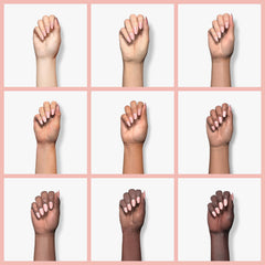 GAOY poly gel cured nail finish showing glossy natural-nude result and long-lasting wear