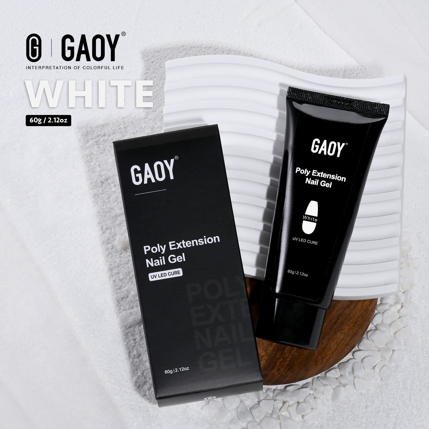GAOY open jar showing 60g volume for multiple manicures benefit