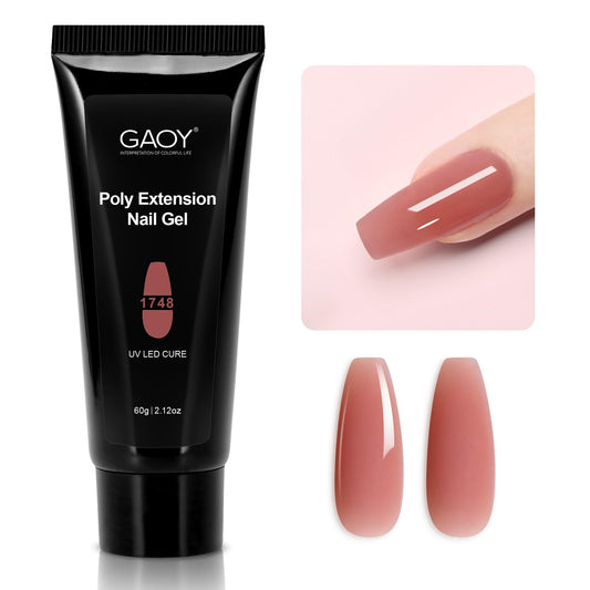 GAOY poly gel jar front view showing label and generous 60g volume benefit